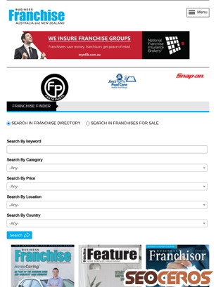 businessfranchiseaustralia.com.au tablet prikaz slike
