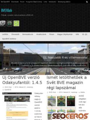 bveklub.hu tablet előnézeti kép