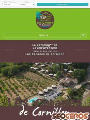 cabanes-cornillon.com tablet Vista previa