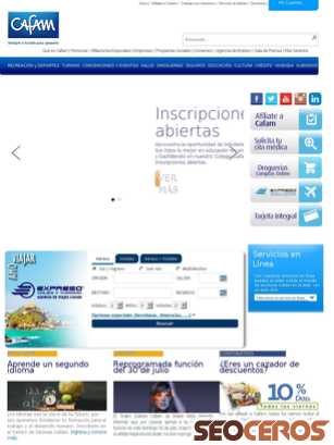 cafam.com tablet náhled obrázku