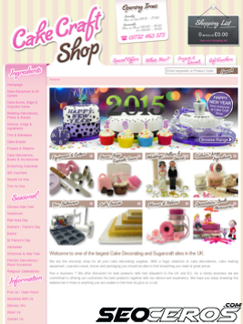 cakecraftshop.co.uk tablet förhandsvisning