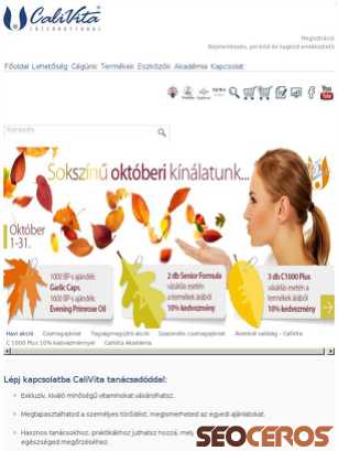 calivita.hu tablet előnézeti kép
