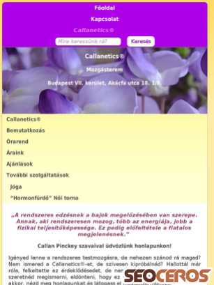 callanmodszer.hu tablet előnézeti kép