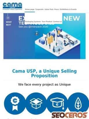 camagroup.com tablet preview