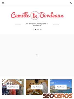 camilleinbordeaux.fr tablet náhled obrázku