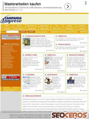 campaniaimprese.info tablet anteprima
