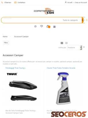campersun.com/accessori-camper.html tablet 미리보기