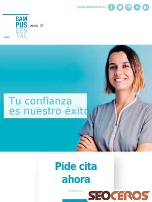 campusdental.es tablet förhandsvisning