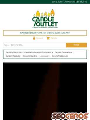 candleoutlet.it tablet förhandsvisning