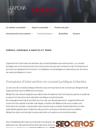 capexia.fr/conseil-juridique tablet preview