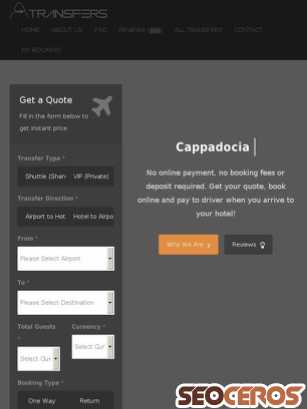cappadocia-transfers.com tablet prikaz slike