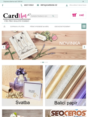 cardum.cz tablet preview