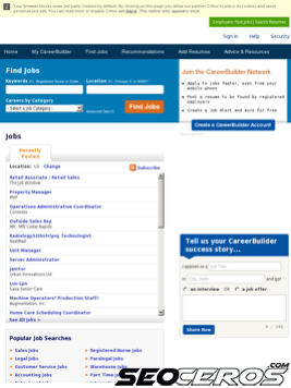 careerbuilder.com tablet Vista previa