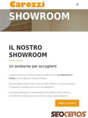 carozziserramenti.it/showroom tablet náhled obrázku