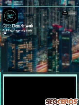carpediem-network.com tablet Vista previa