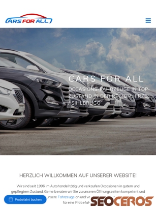carsforall.ch tablet preview