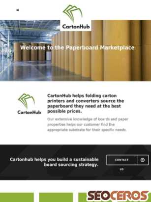 cartonhub.com tablet preview