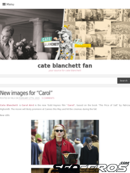 cate-blanchett.com tablet náhled obrázku