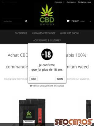 cbdservices.ch/fr tablet preview