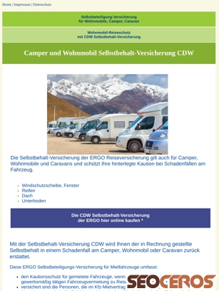 cdw-selbstbeteiligung-versicherung.de/camper-selbstbehalt-versicherung.html tablet Vista previa