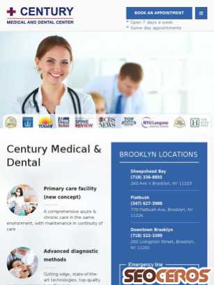 centurymedicaldental.com tablet náhled obrázku