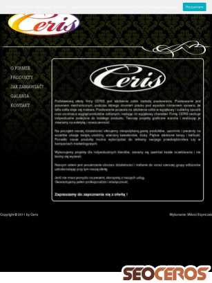 ceris.com.pl tablet Vista previa