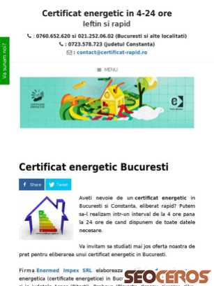 certificat-rapid.ro tablet náhled obrázku