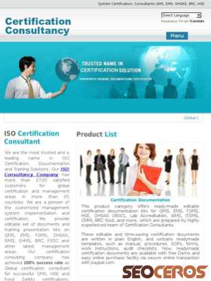 certificationconsultancy.com tablet előnézeti kép