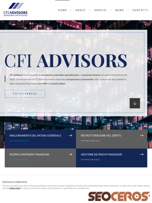 cfiadvisors.it tablet preview