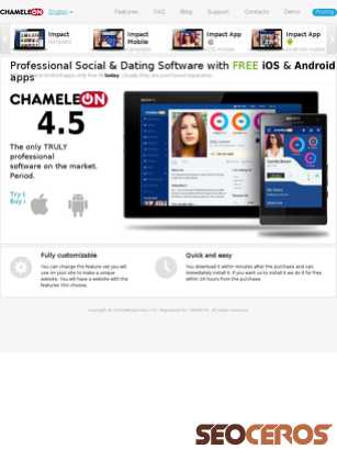 chameleonsocial.com tablet preview