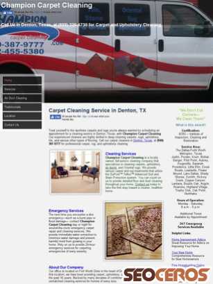 championcarpetcleaning.com tablet preview