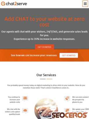 chat2serve.com tablet náhľad obrázku