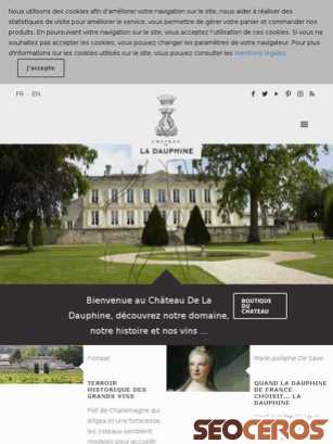 chateau-dauphine.com tablet Vista previa