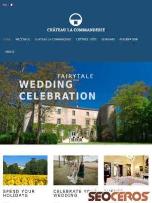 chateau-la-commanderie.com tablet náhled obrázku