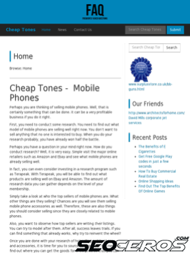 cheaptones.co.uk tablet náhled obrázku