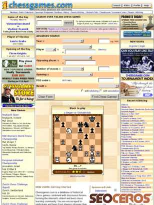 chessgames.com tablet förhandsvisning