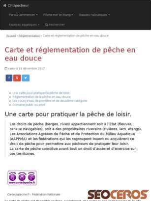 chtipecheur.com/post/carte-et-reglementation-de-peche-en-eau-douce-1291 tablet náhľad obrázku