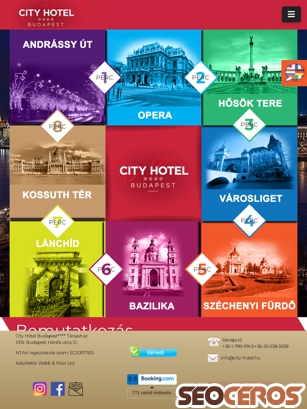 city-hotel.hu tablet előnézeti kép