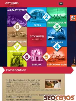 city-hotelbudapest.co.uk tablet preview
