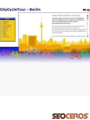 citycycletour.de tablet náhľad obrázku