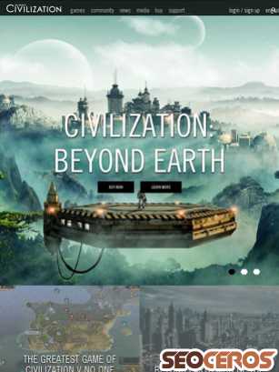 civilization.com tablet Vista previa