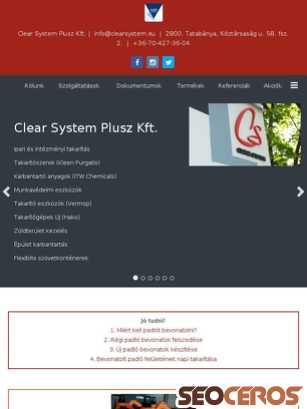 clearsystem.eu tablet előnézeti kép