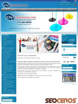 clickimprimerie.com tablet náhled obrázku