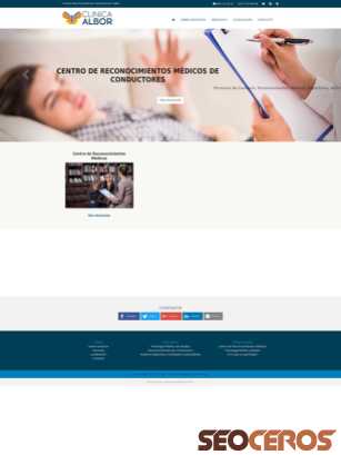 clinica-albor.com tablet preview