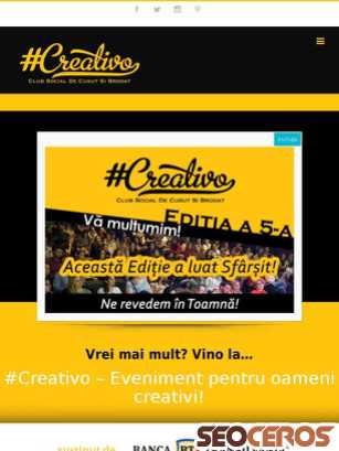 club-creativo.ro tablet preview