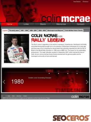 colinmcrae.com tablet Vista previa