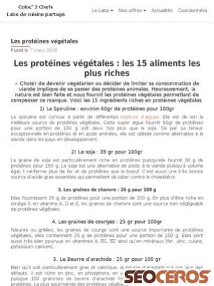 coloc2chefs.com/2018/03/07/les-proteines-vegetales tablet प्रीव्यू 