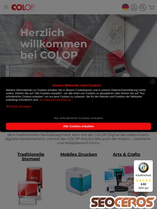colop.com tablet preview