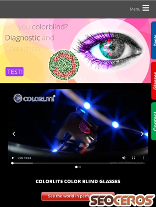 colorlitelens.com tablet náhled obrázku