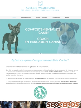 comportement-canin.be tablet preview